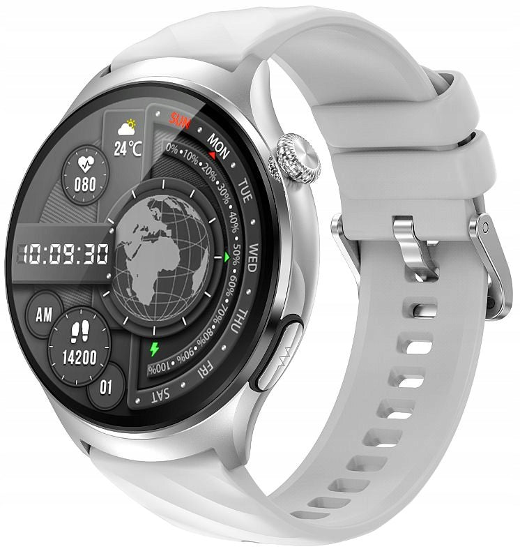SMARTWATCH RUBICON WITH GLUCOSE METER EKG S.O.S.! TALKING GAME FLASHLIGHT