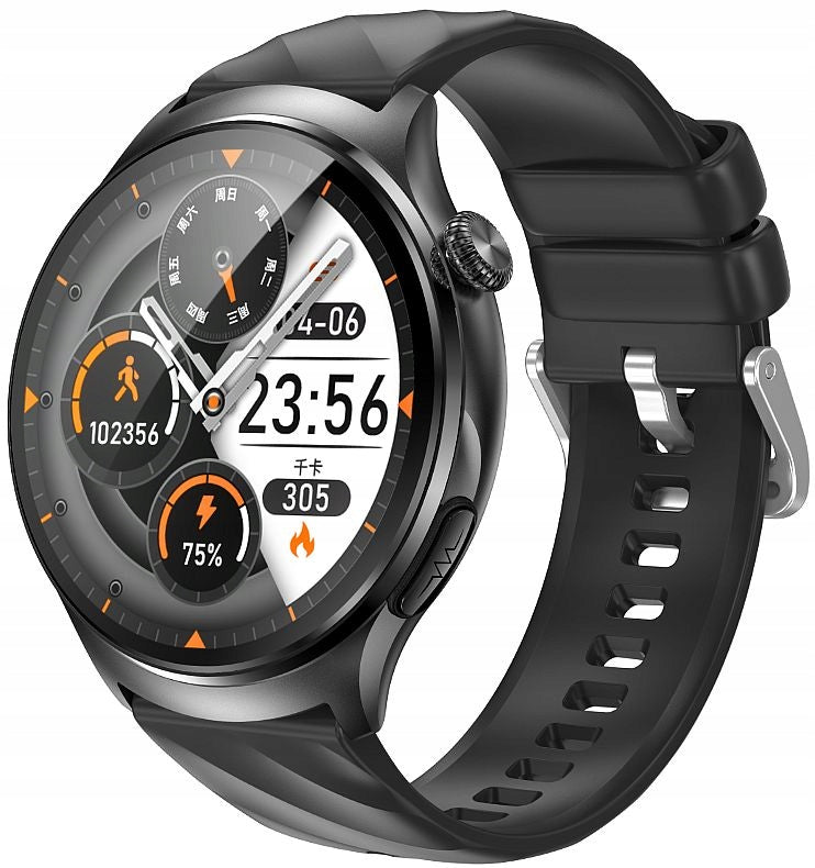 SMARTWATCH RUBICON WITH GLUCOSE METER EKG S.O.S.! TALKING GAME FLASHLIGHT