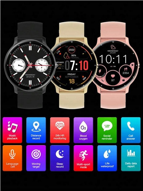 SMARTWATCH Rubicon 230 mAh RECEIVING CALLS 360x360 MENU PL 1.39 Manufacturer code PINK SMARUB265