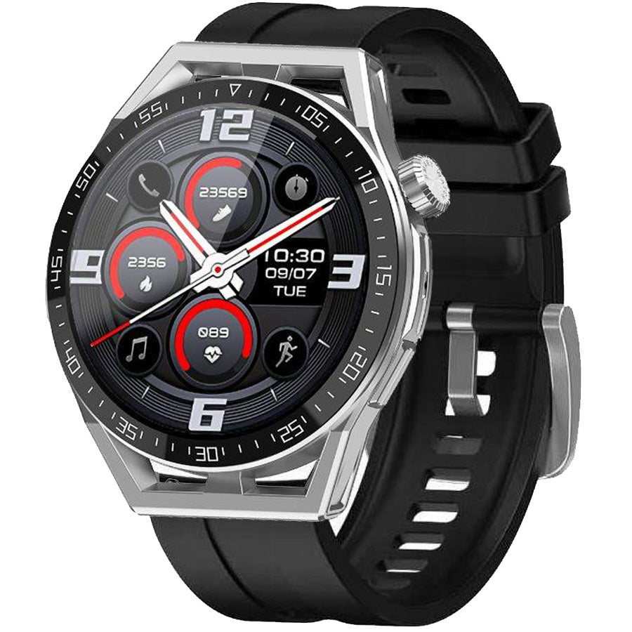SMARTWATCH Rubicon E88 silver / silver mesh / black silicone Packaging status original