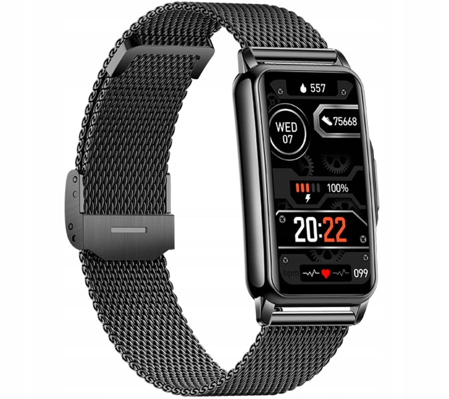 SMARTWATCH Rubicon RNCF04 black mesh Packaging status original