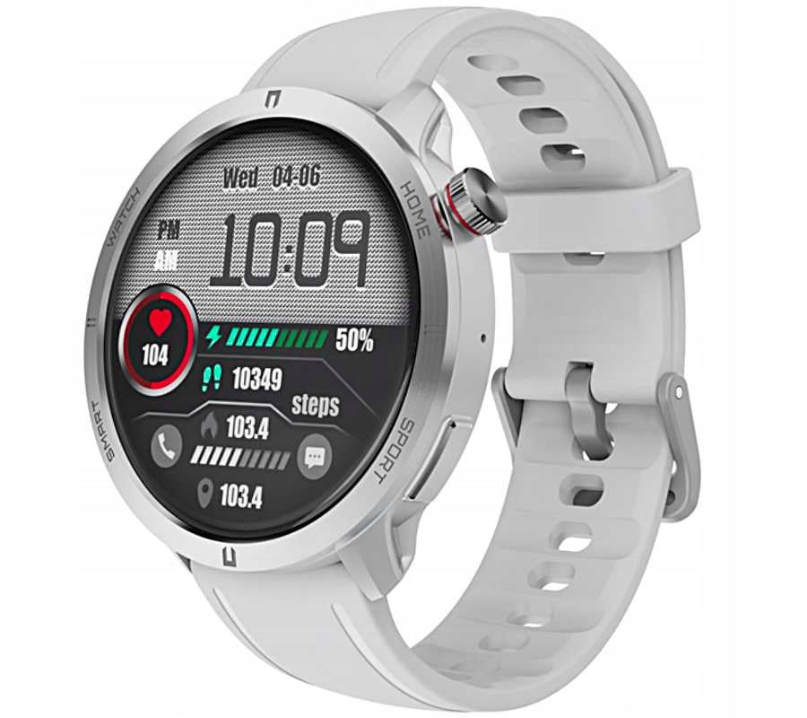 SMARTWATCH Rubicon SMS STEPS POLISH MENU CONNECTIONS SILVER HOLY COMMUNION Kind digital