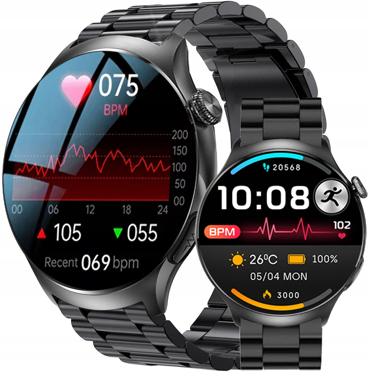 SMARTWATCH Rubicon TALKS Menu PL TEMPERATURE SPORT ALWAYS DISPLAY Brand Rubicon