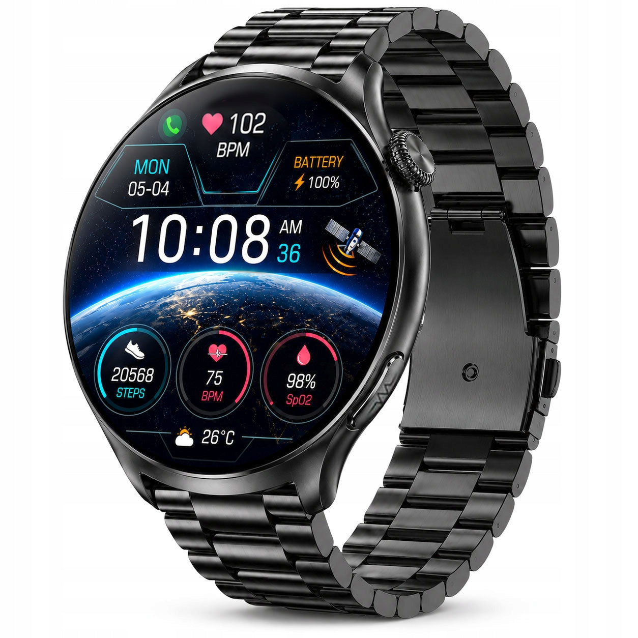 SMARTWATCH Rubicon TALKS Menu PL TEMPERATURE SPORT ALWAYS DISPLAY
