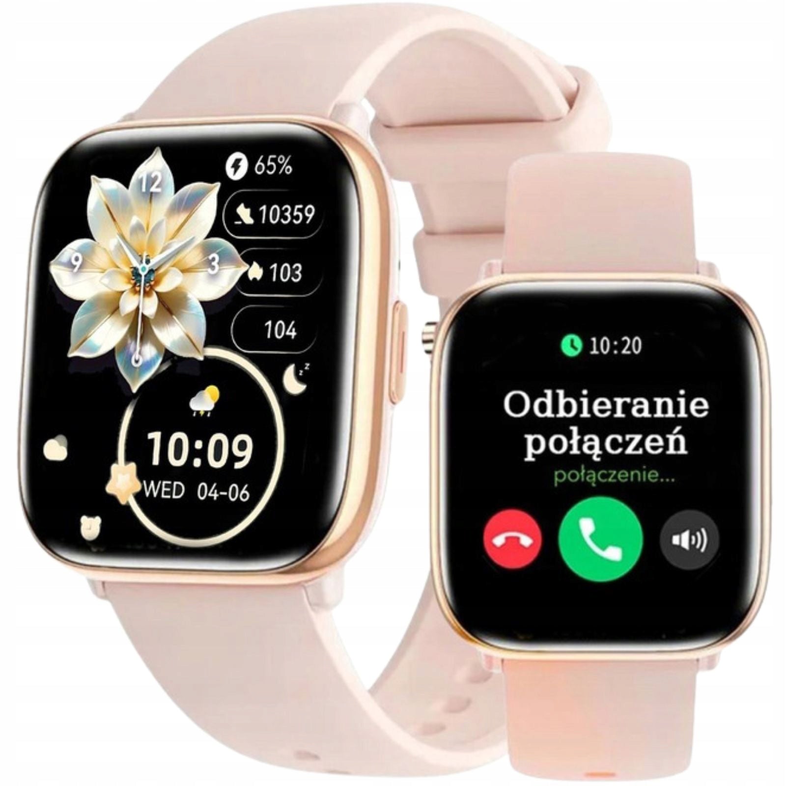 SMARTWATCH Rubicon Women's Set with SMS ALWAYS DISPLAY Bracelet Brand Rubicon