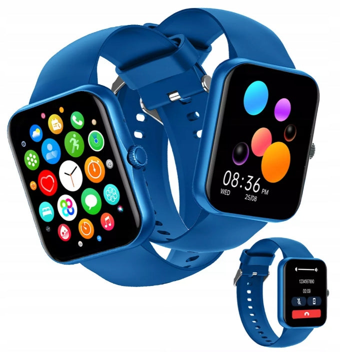 SMARTWATCH S80K 1,83 INCH HD BLUE HEART RATE BLOOD PRESSURE SPO2 SUPER MENU