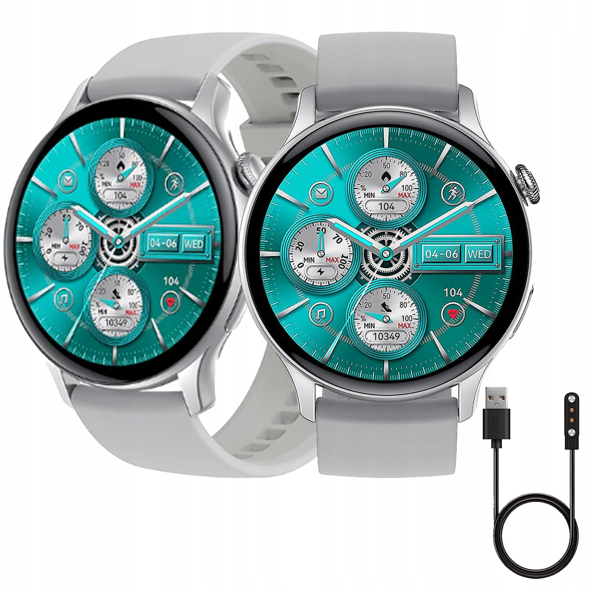 SMARTWATCH SMARTBAND SPORTS BAND MENU POLISH PULSE HEART RATE STRIPES