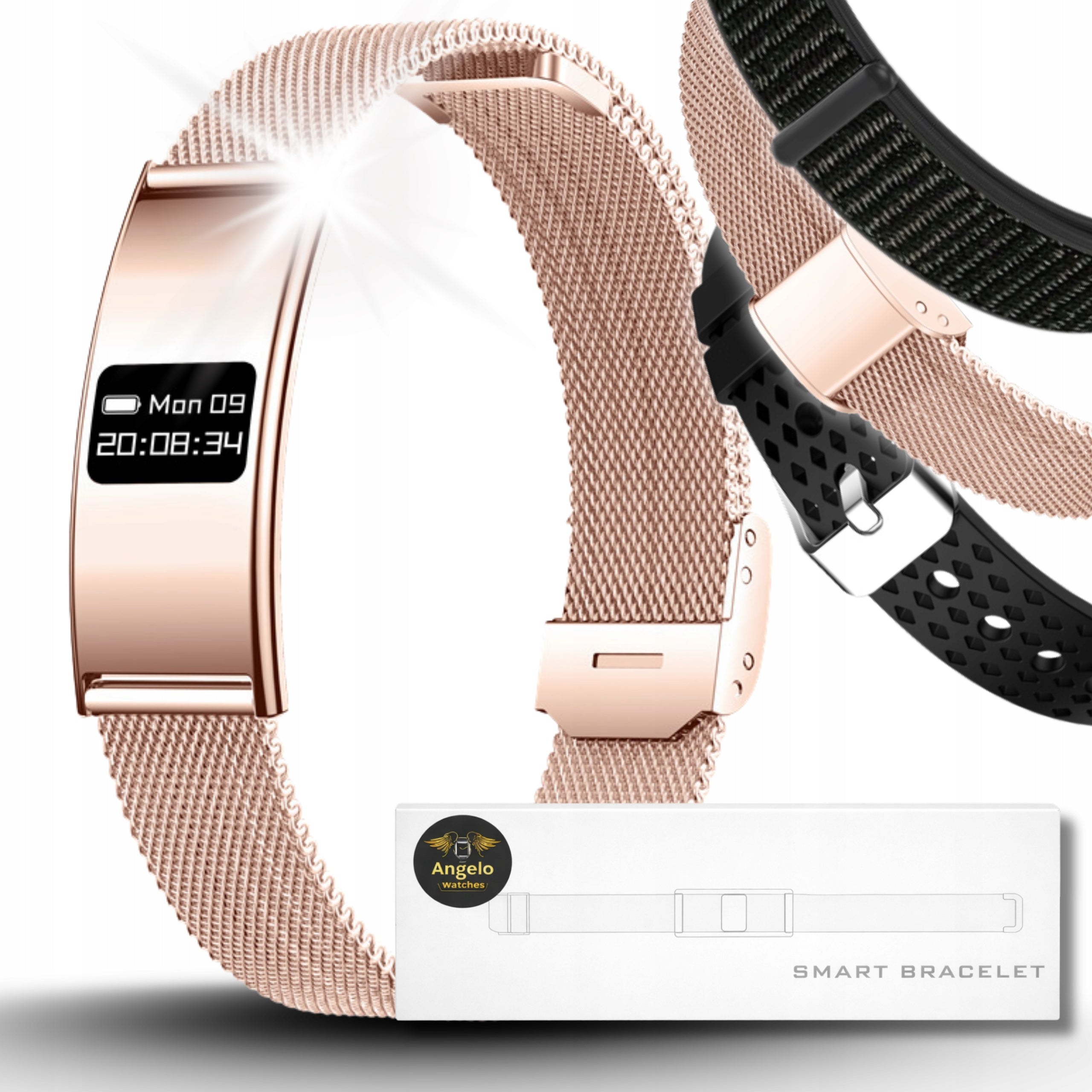 SMARTWATCH SMARTBAND WOMEN'S SMART BRACELET EKG PULSE SPORT MENU PL