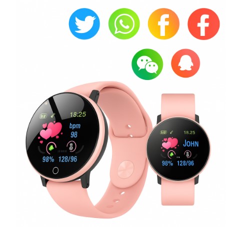 SMARTWATCH SPORTS WATCH PINK POLISH MENU SMART WATCH 119 PLUS Brand Craft & Magic