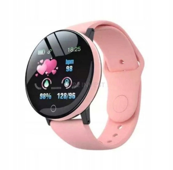SMARTWATCH SPORTS WATCH PINK POLISH MENU SMART WATCH 119 PLUS Packaging status original