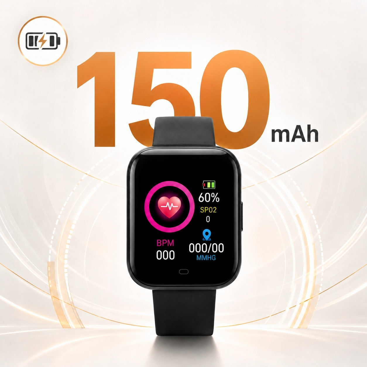SMARTWATCH TRUSTY WATCH LITE BLACK POLISH MENU PEDOMETER HEART RATE MONITOR SEN Manufacturer code 5906112247614
