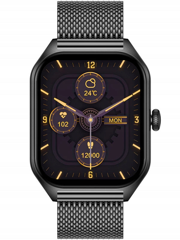 SMARTWATCH UNISEX Rubicon RNCF03 - BLUETOOTH CALLS, ALWAYS ON DISPLAY + G Packaging status original