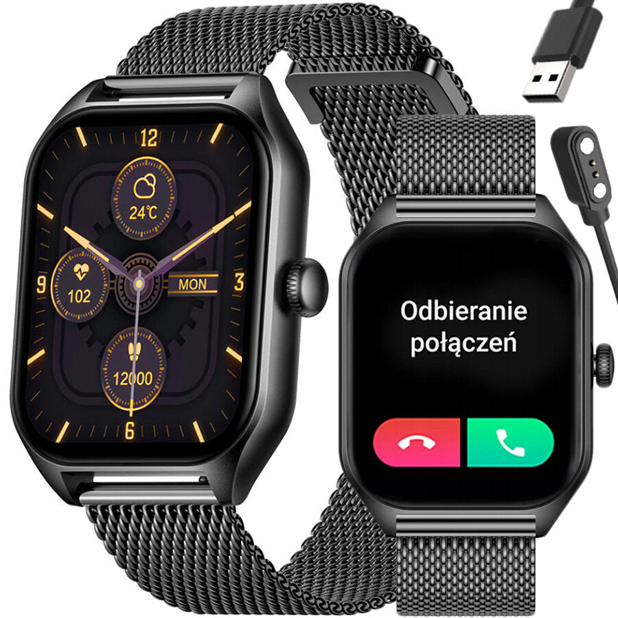 SMARTWATCH UNISEX Rubicon RNCF03 BLUETOOTH CALLS POLISH MENU +BOX