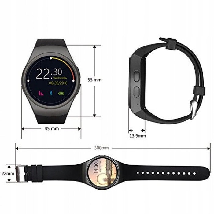 SMARTWATCH UNISEX SPORTS ELEGANT Heart Rate Monitor SIM Card Android and iOS Brand no brand