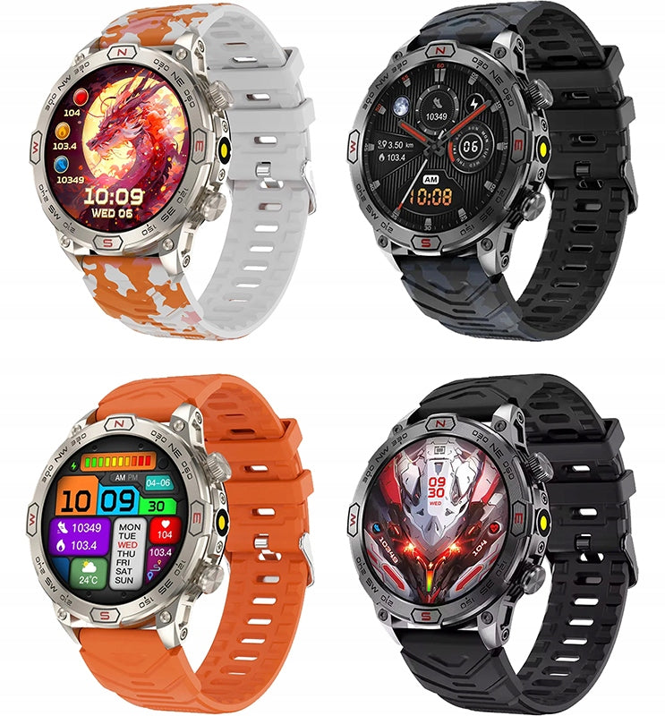 SMARTWATCH WATCH AMOLED PL MENU SP02 MALE SMART TALK SPORT PULSE Manufacturer code WODOODPORNY OPASKA PRO WODOSZCZELNY DOTYKOWY