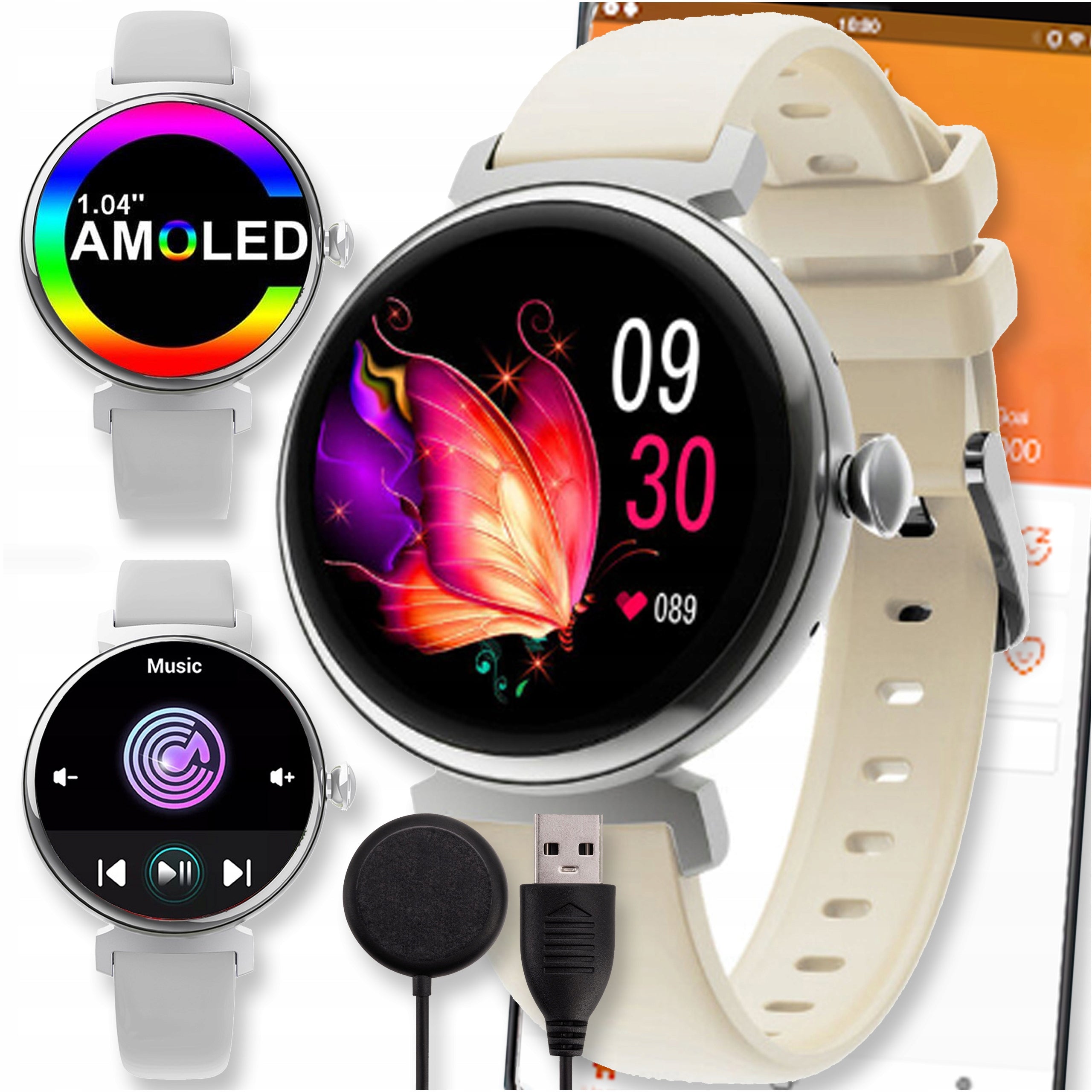 SMARTWATCH WATCH AMOLED PRO TALK SPORTS MENU PL WOMEN ULTRA