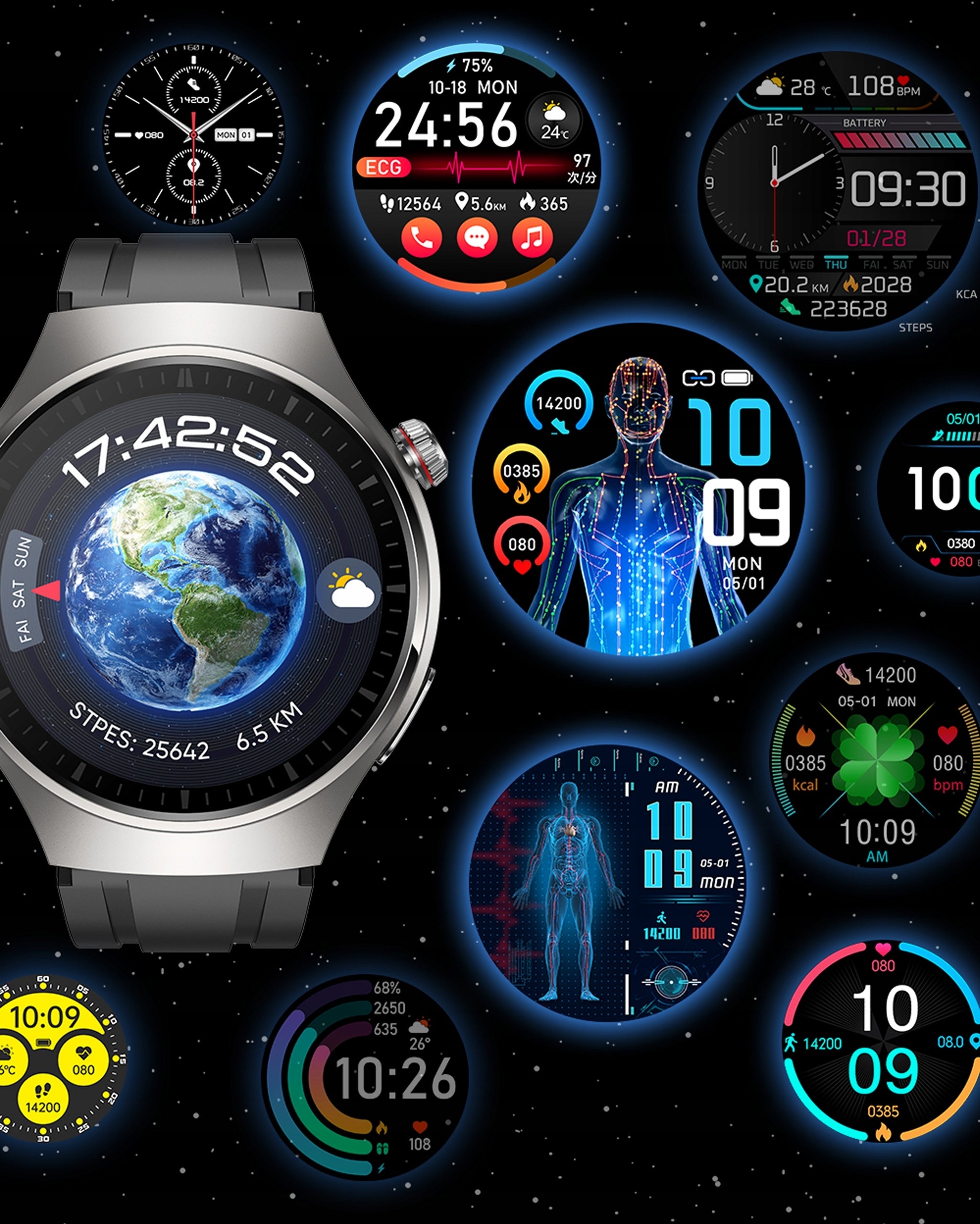 SMARTWATCH WATCH AMOLED WATCH ATM WATERPROOF MEN'S TALK SPORT SP02 Manufacturer code SPORTOWY ZDROWIE FUNKCJE ACTIVE WODOSZCZELNY