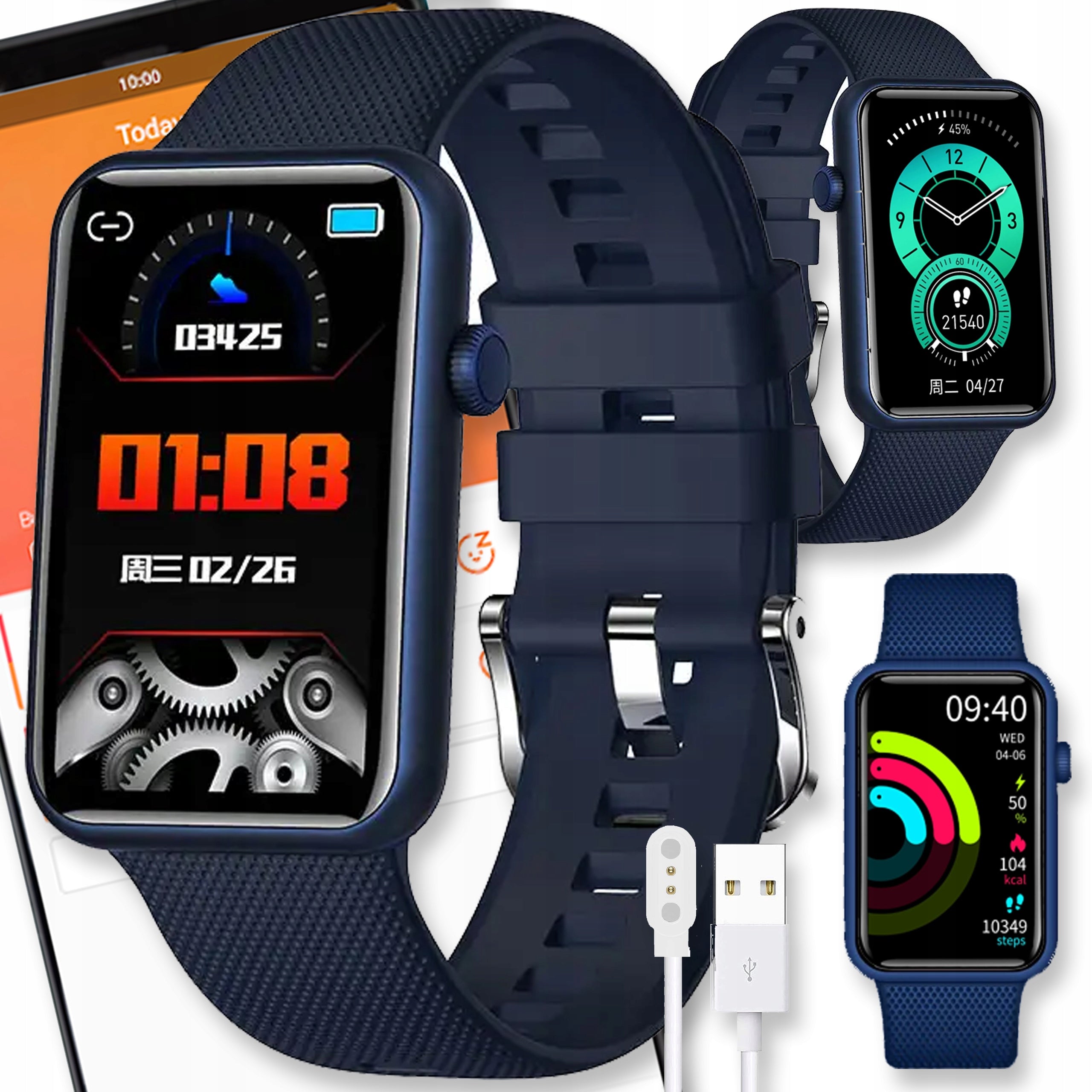 SMARTWATCH WATCH BAND SMARTBAND SPORTS BLUETOOTH HEART RATE SENSOR BIKE