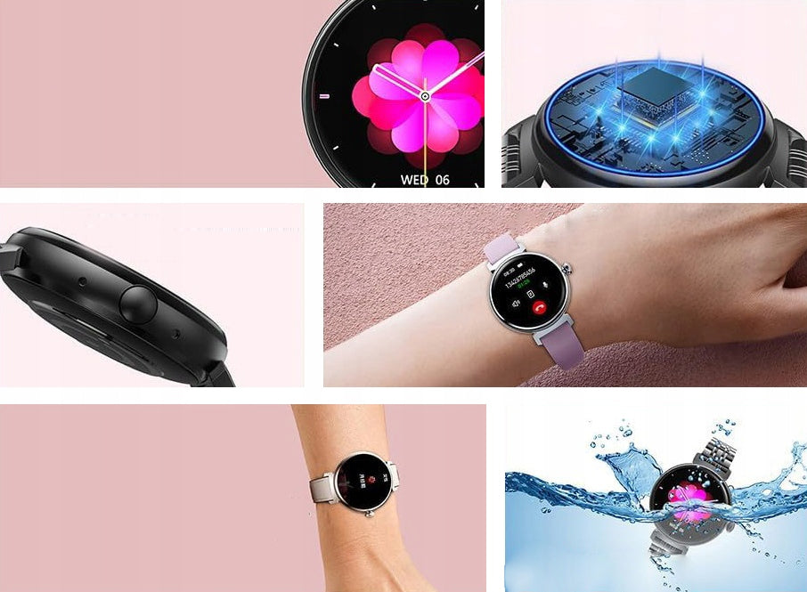 SMARTWATCH WATCH BLACK AMOLED PRO TALK SPORTS MENU PL WOMEN Packaging status original
