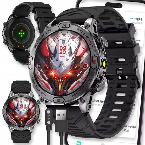 SMARTWATCH WATCH BLACK WOMEN'S AMOLED TALK PRO SPORTS MENU ULTRA PL
