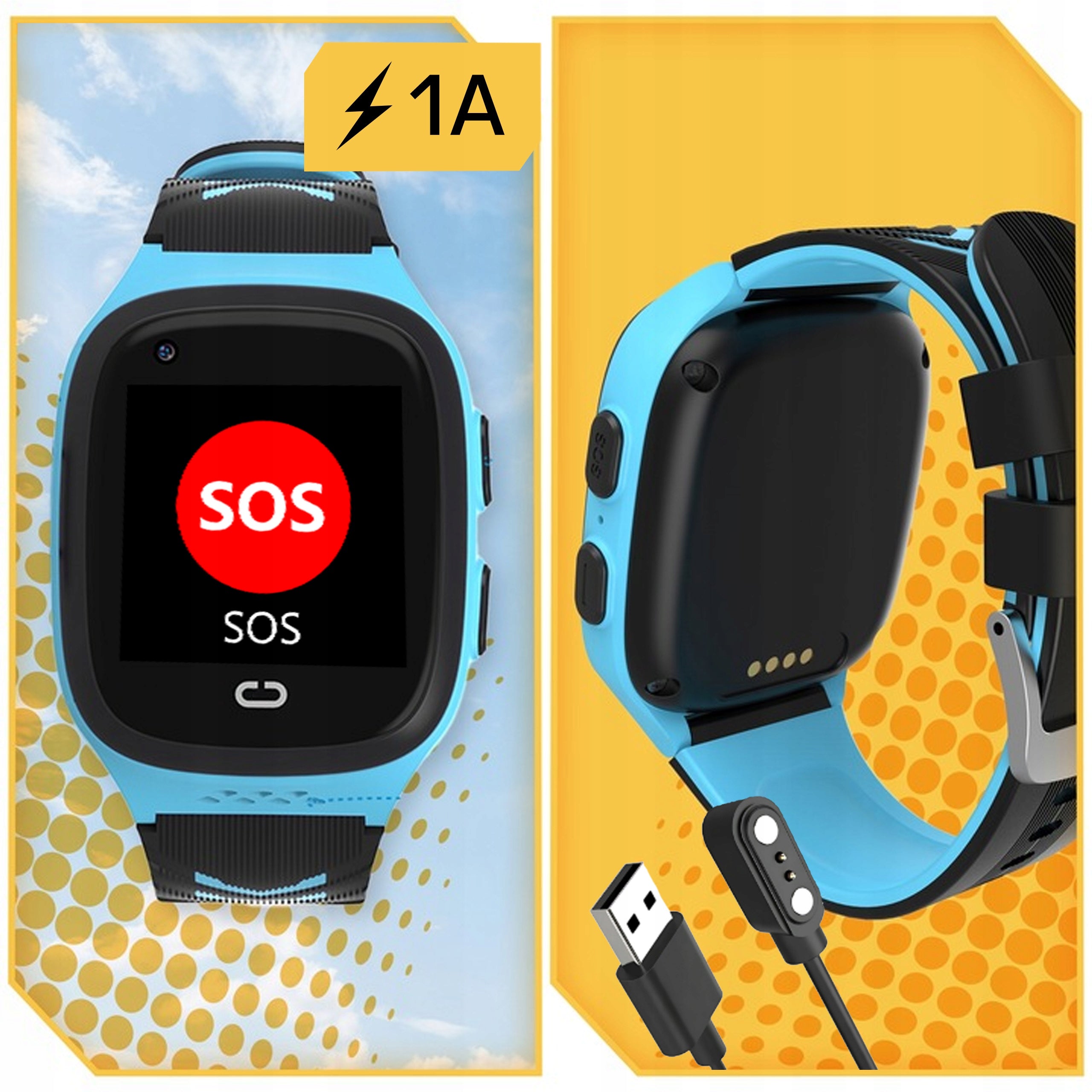 SMARTWATCH WATCH FOR CHILDREN SIM PHONE VIDEO CALL GPS SMS BLUE Manufacturer code SMARTWATCH DZIECIĘCY NIEBIESKI BEZPIECZEŃSTWO