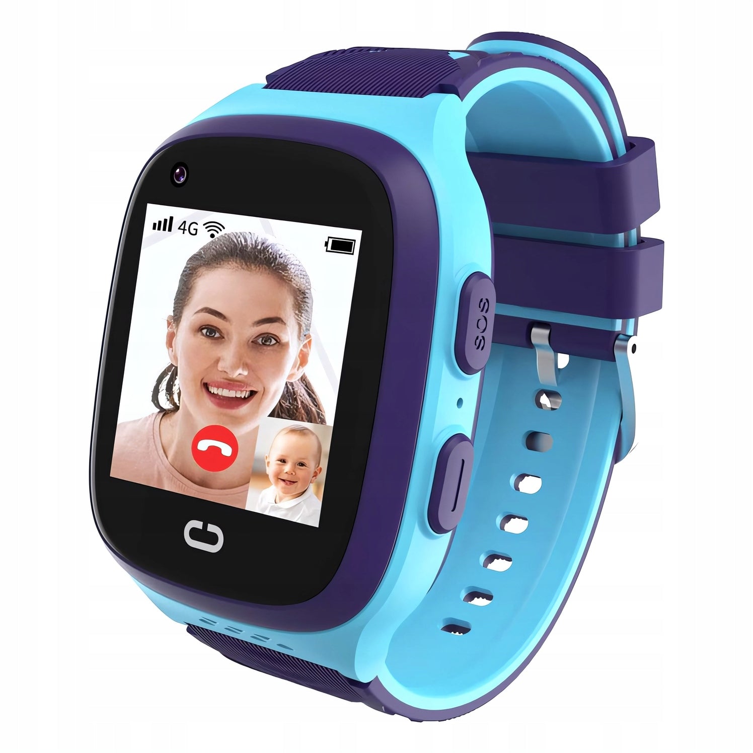 SMARTWATCH WATCH FOR CHILDREN SIM PHONE VIDEO CALL GPS SMS BLUE Packaging status original