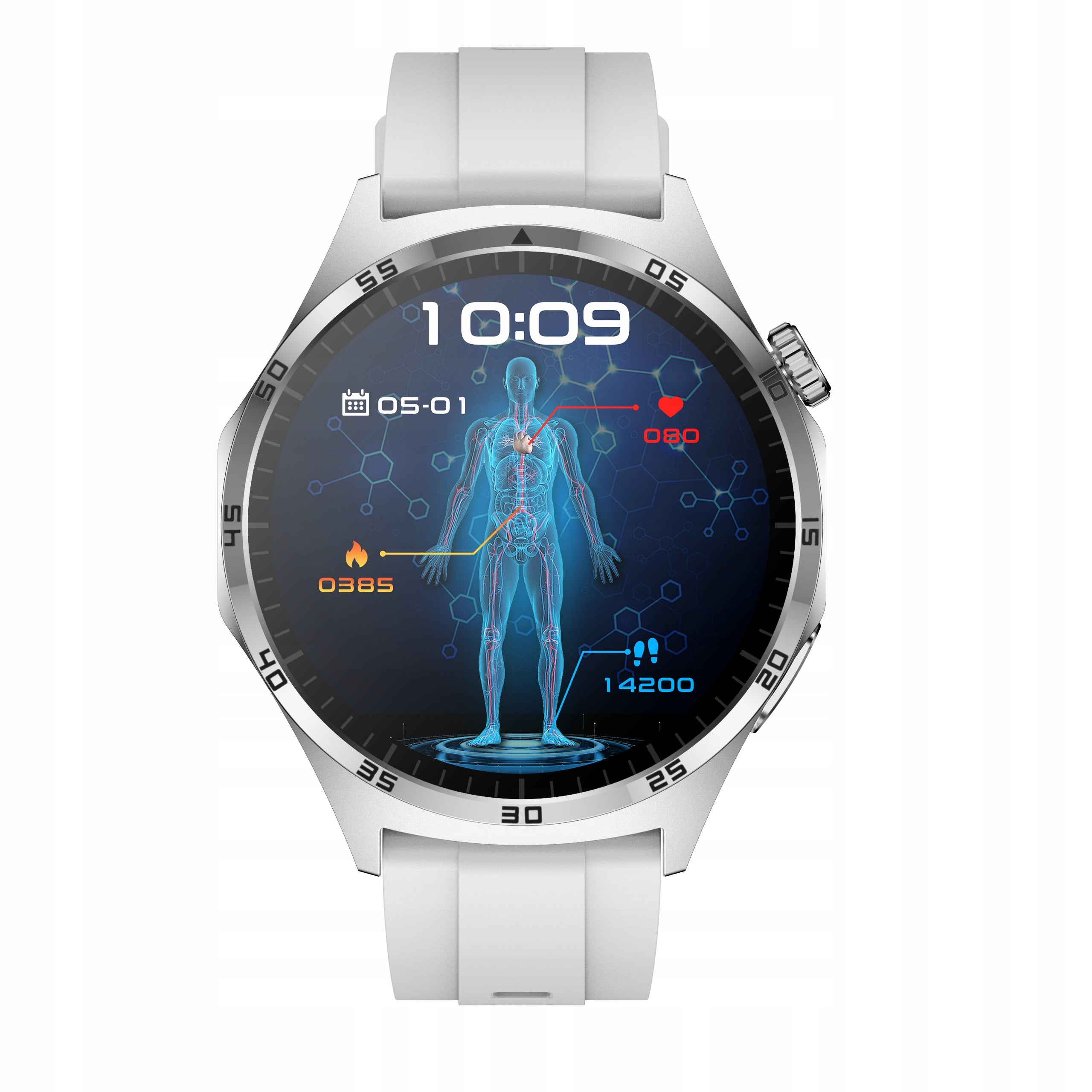 SMARTWATCH WATCH GLUCOSE ASSISTANT EKG PRESSURE CALIBRATION MENUPL Packaging status original