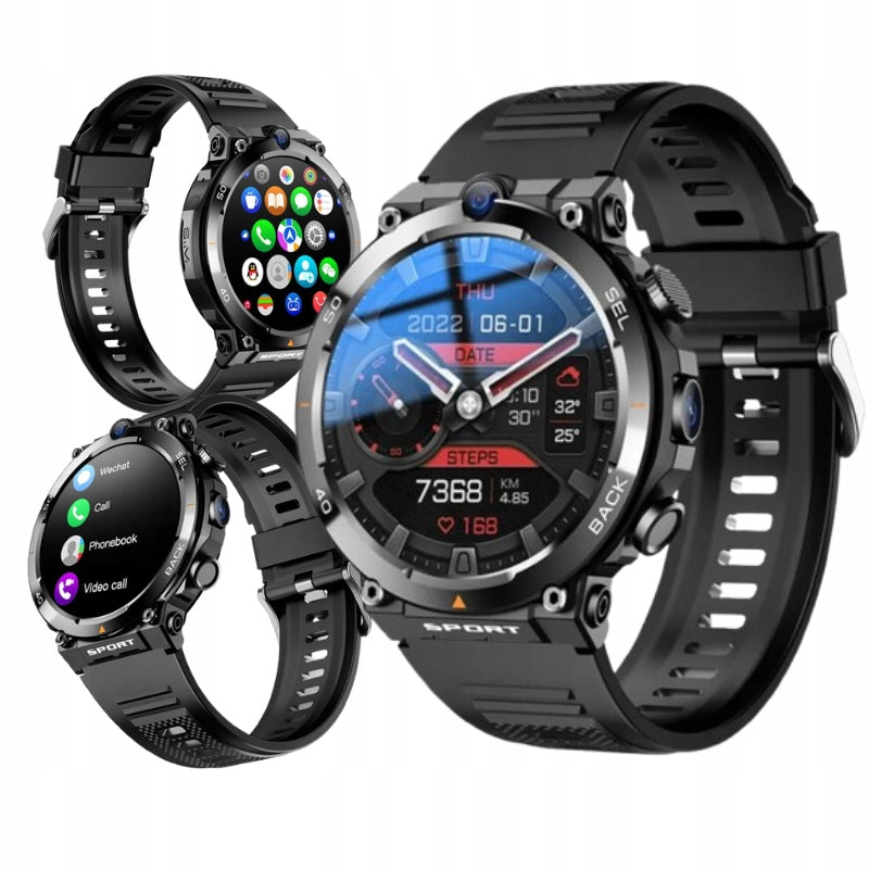 SMARTWATCH WATCH GPS BLACK AMOLED SPORTS CALLS PRO MENU PL GT
