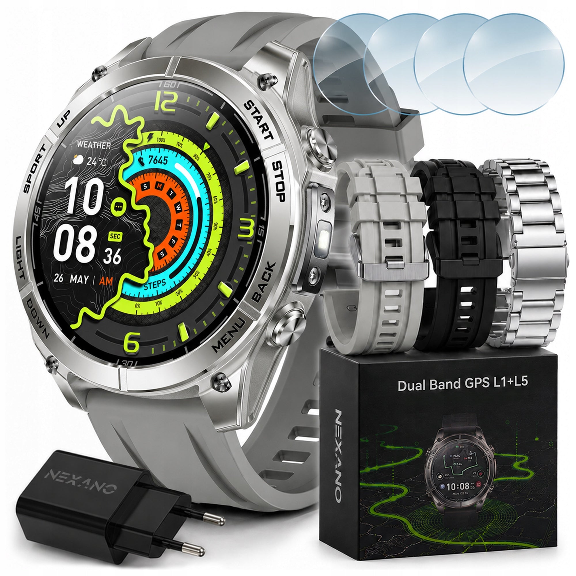 SMARTWATCH WATCH MEN'S SMART WATCH GPS AMOLED TALK WATERPROOF IP69K