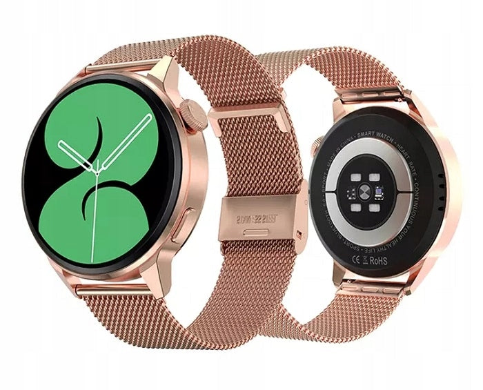SMARTWATCH WATCH MENU PL ACTIVE NOTIFICATIONS STEPS SPORT GOLD Color gold