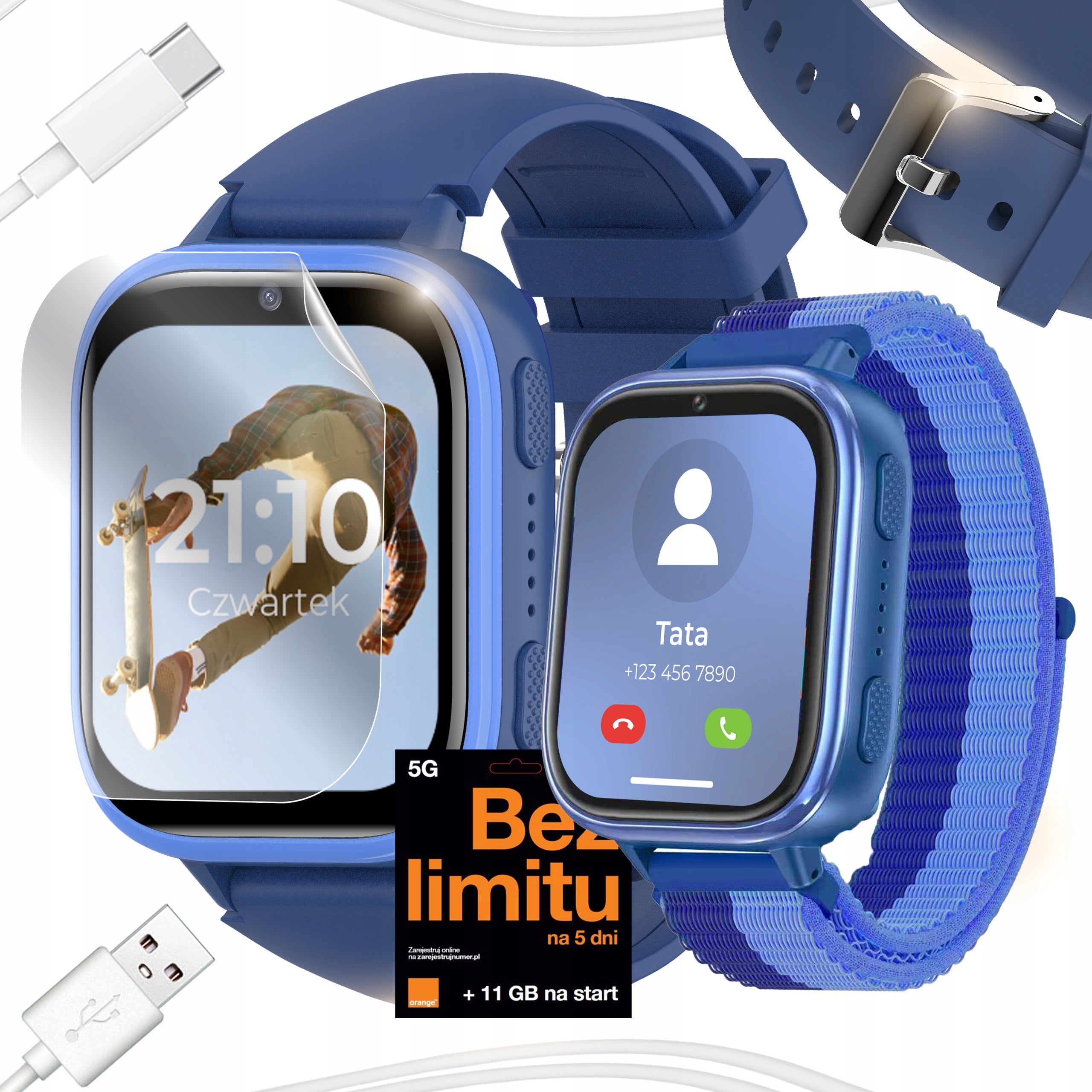 SMARTWATCH WATCH PHONE FOR CHILDREN TALK MUSIC GAME PEDOMETER CAMERA Packaging status original