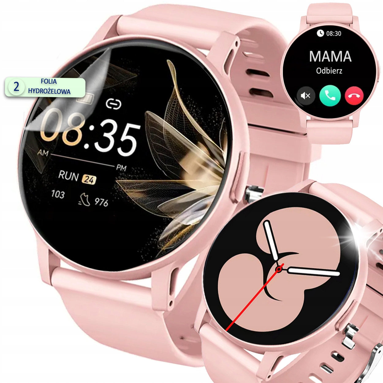 SMARTWATCH WATCH PINK TALK SPORT SMART WATCH WOMEN PRO BLUETOOTH