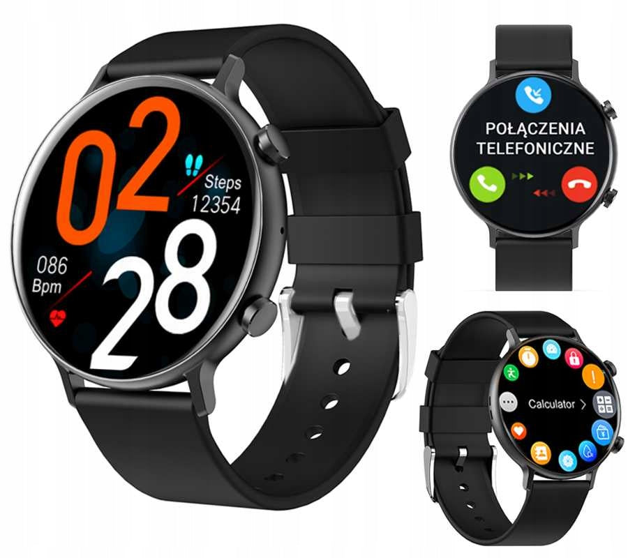 SMARTWATCH WATCH PL CALLS SMART WATCH MEN'S AND WOMEN'S NORTH F STRAP Color black