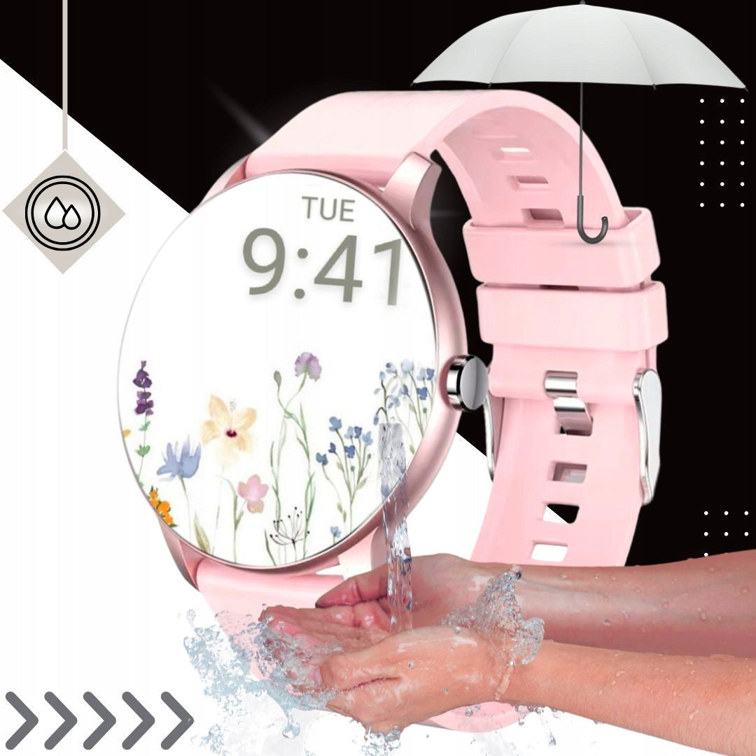 SMARTWATCH WATCH PL TALK MENU BLUETOTH CALL SPORT SMART WATCH Color pink