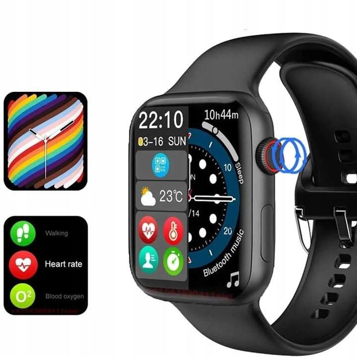 SMARTWATCH WATCH POLISH MENU TALK SPORT SMART WATCH MEN'S AND WOMEN'S Color black