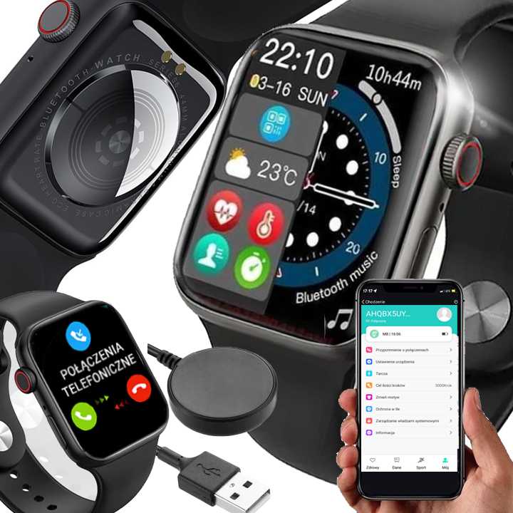 SMARTWATCH WATCH POLISH MENU TALK SPORT SMART WATCH MEN'S AND WOMEN'S