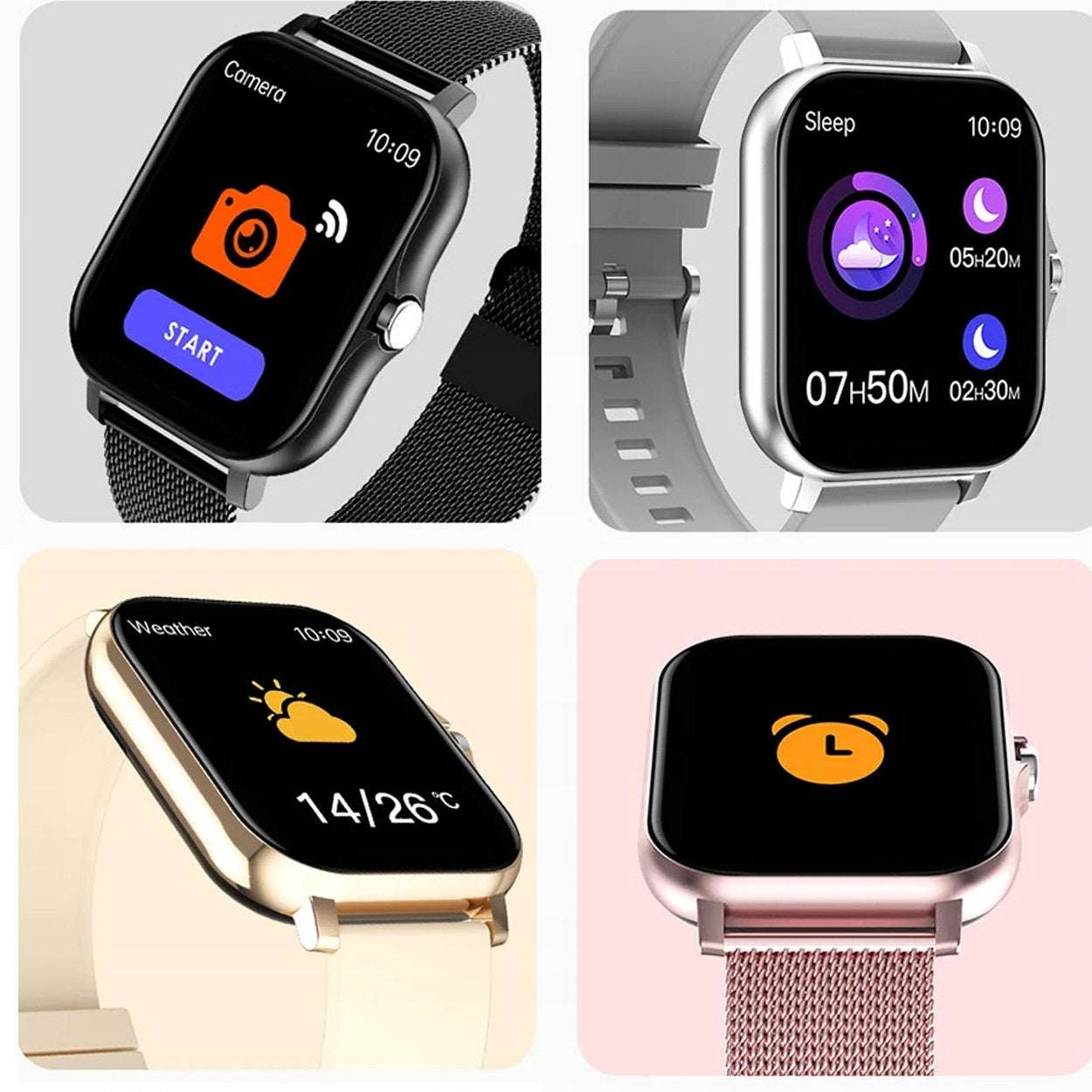 SMARTWATCH WATCH POLISH MENU TALK SPORT SMART WATCH WOMEN PINK MESH Packaging status original