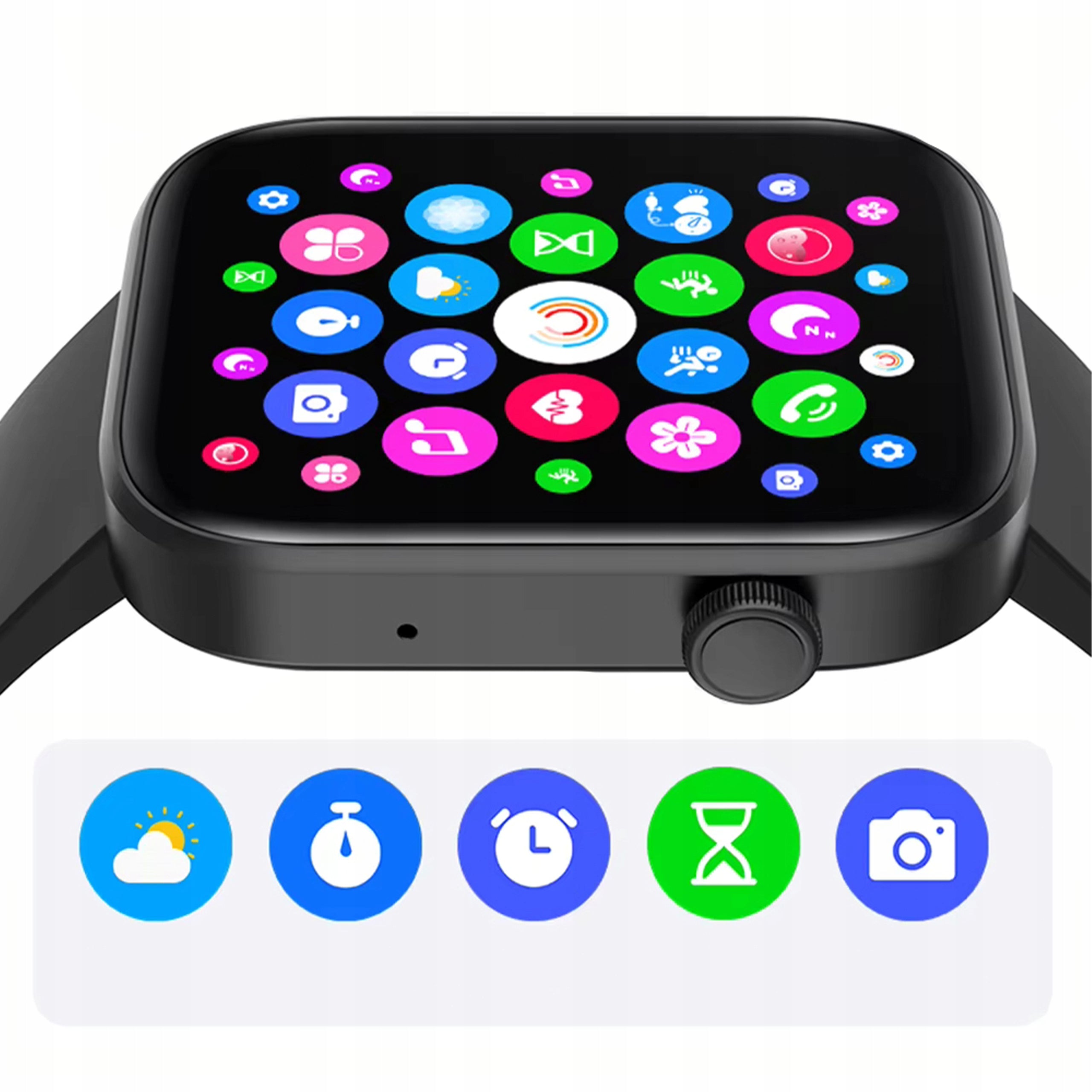 SMARTWATCH WATCH POLISH MENU WATERPROOF SPORT HEALTH MEASUREMENTS CONVERSATION Packaging status original
