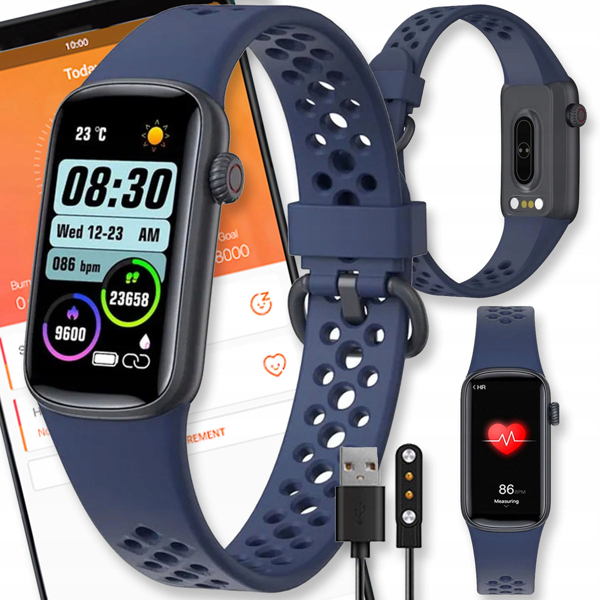 SMARTWATCH WATCH SMARTBAND MENU PL WOMEN'S BAND BLUETOOTH SP02 PULSE