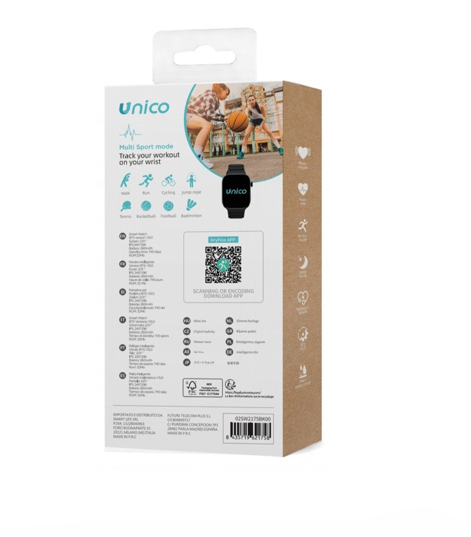 SMARTWATCH WATCH SPORT HEALTH BLUETOOTH PRO MAX 2 BLACK APP PL Packaging status original