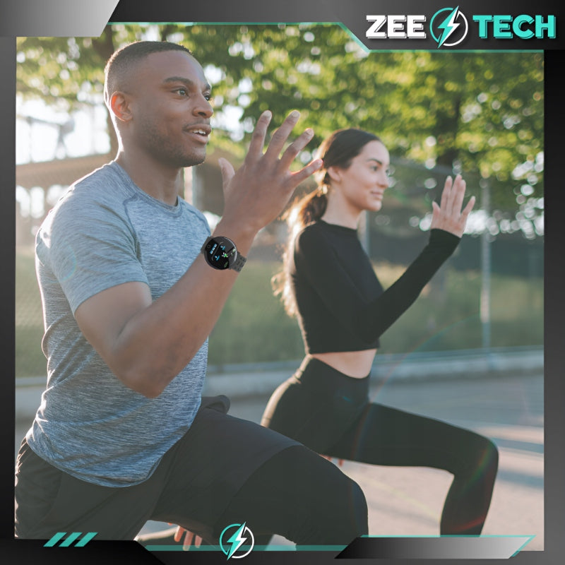 SMARTWATCH WATCH SPORTS BAND MEN'S WOMEN'S STEPS HEART RATE NOTIFICATIONS Brand ZeeTech