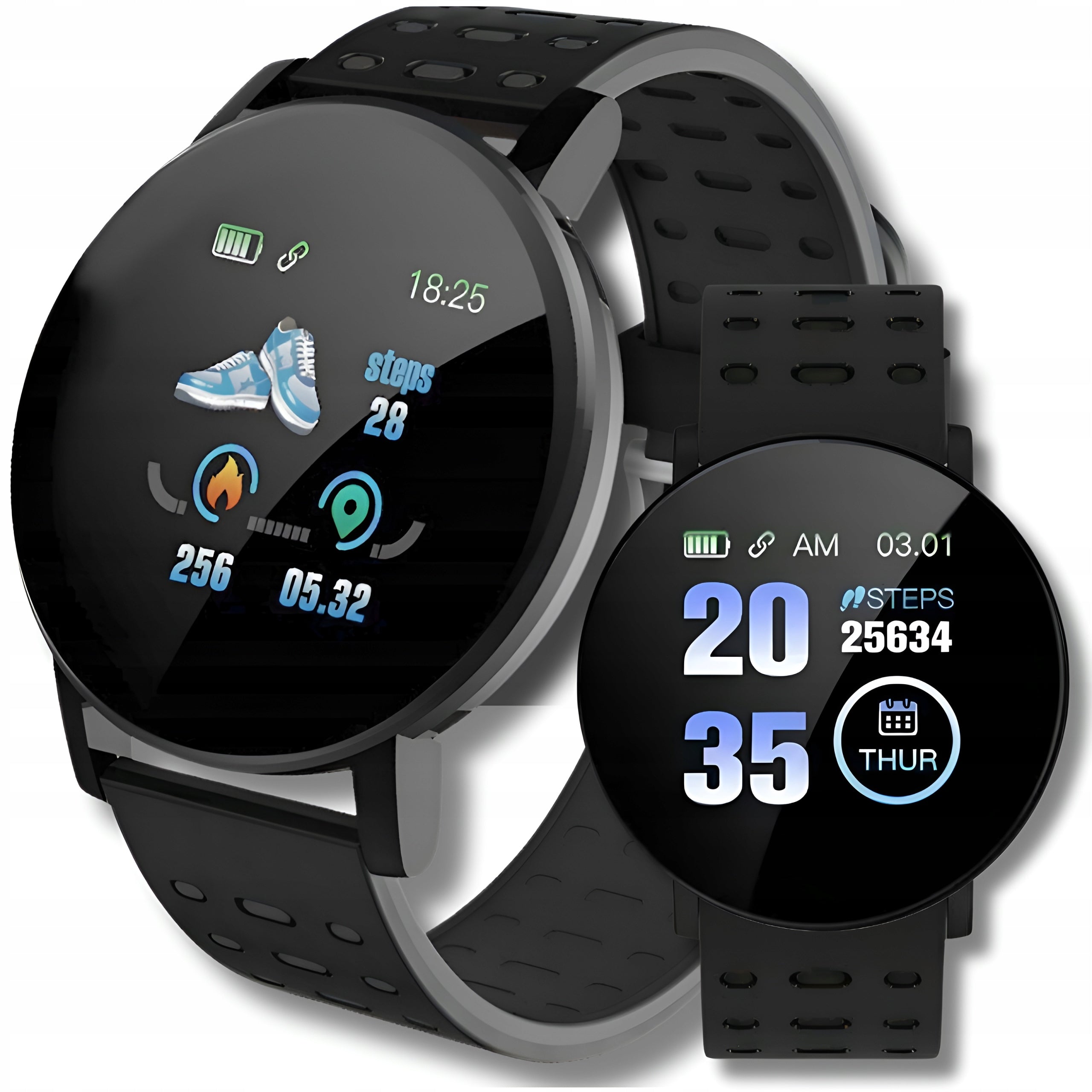 SMARTWATCH WATCH SPORTS BAND WOMEN'S STEPS PULSE NOTIFICATION