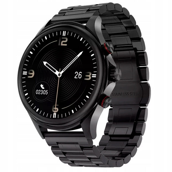 SMARTWATCH WATCH TALK WATCH BLACK MENU PL WATERPROOF MEN'S SMARTBAND