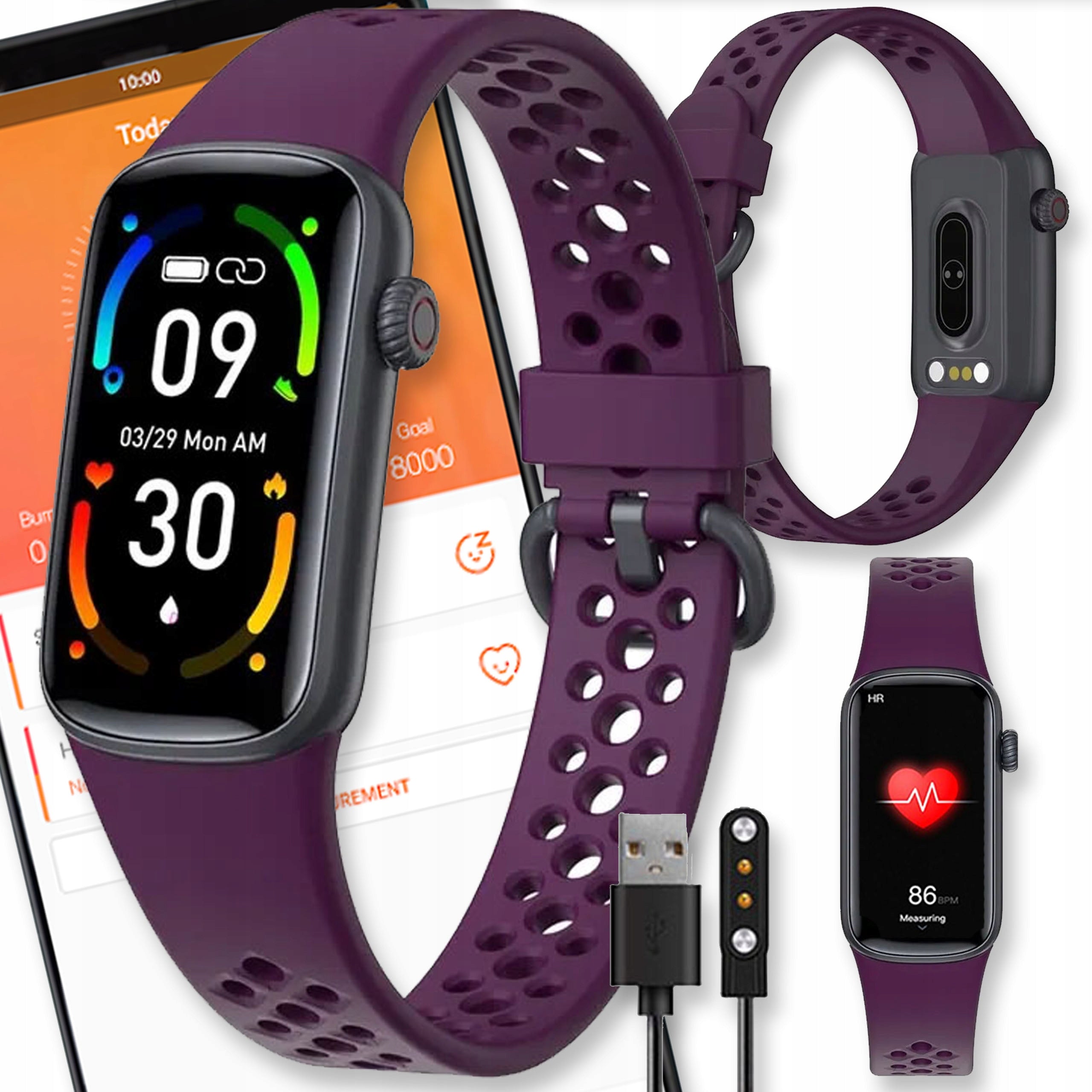 SMARTWATCH WATCH WATCH AMOLED MENU PL SMART SPORT WATERPROOF SMARTBAND