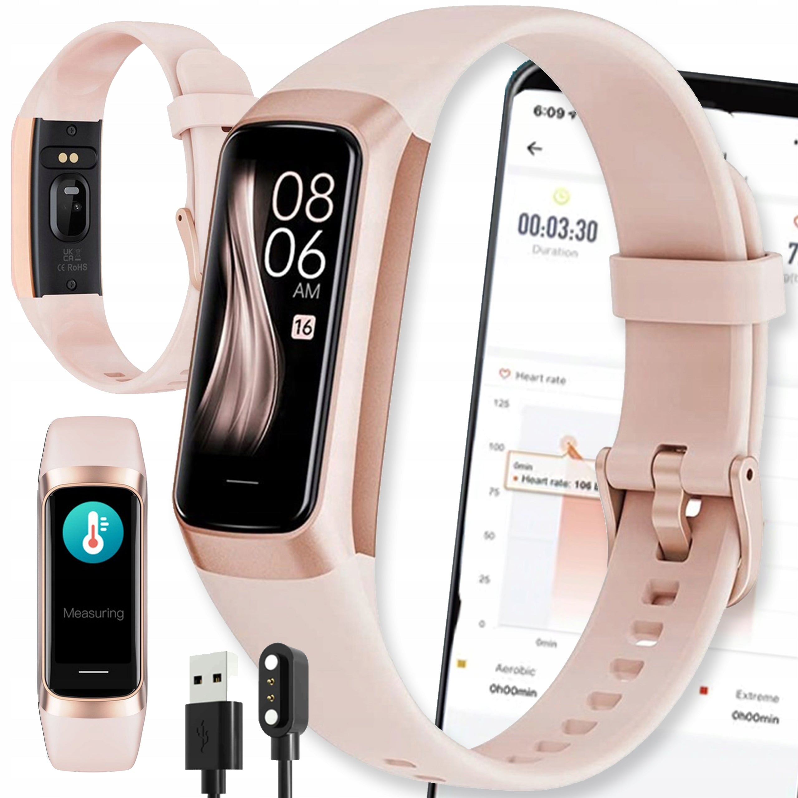 SMARTWATCH WATCH WOMEN'S WATCH MENU PL AMOLED SPORT WATERPROOF SMARTBAND Manufacturer code AMOLED PRO WODOSZCZELNY WODOODPORNY OPASKA