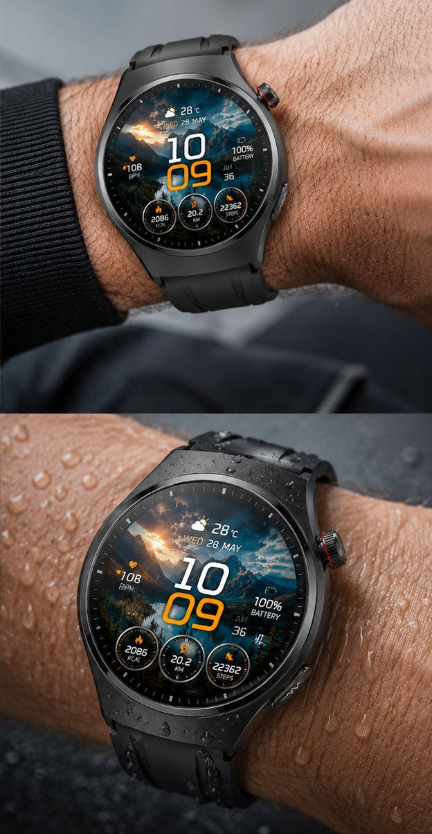 SMARTWATCH WATERPROOF MEN'S WATCH MENU PL TALK PRESSURE SMART WATCH Packaging status original