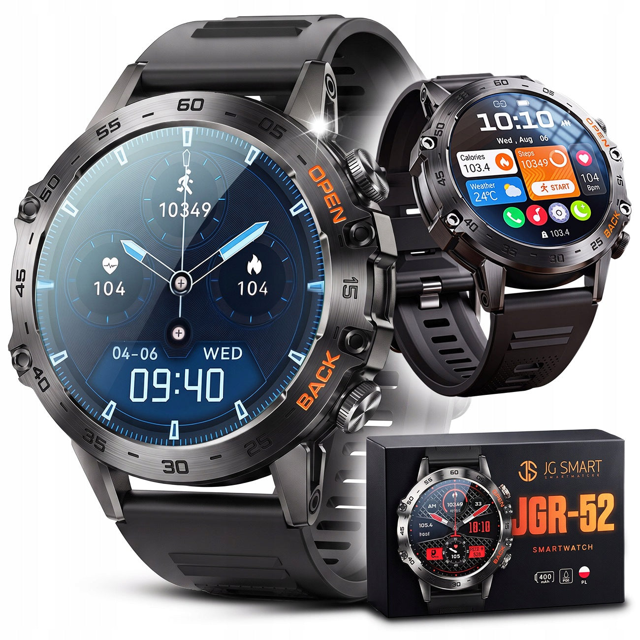 SMARTWATCH WATERPROOF MEN'S WATCH MENU PL TALK PRESSURE SMART WATCH
