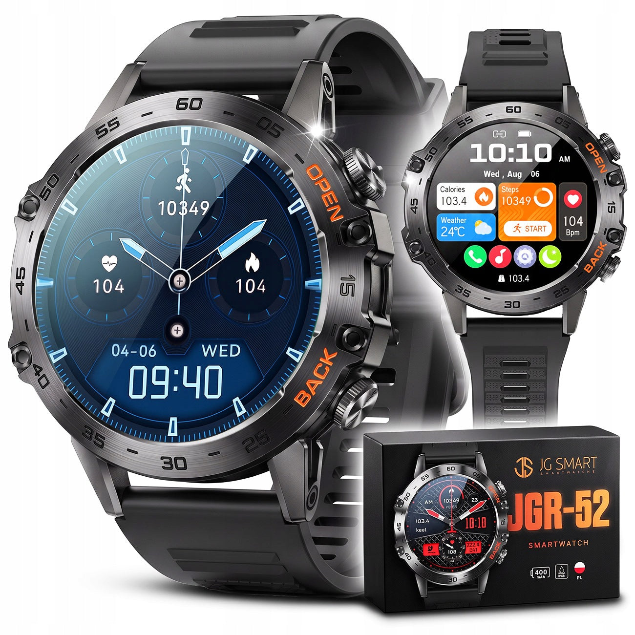 SMARTWATCH WATERPROOF MEN'S WATCH MENU PL TALK PRESSURE SMART WATCH