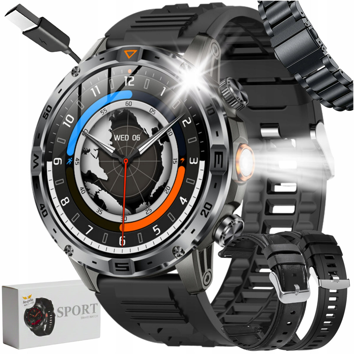 SMARTWATCH WATERPROOF MEN'S WATCH MENU PL TALK PRESSURE SMART WATCH
