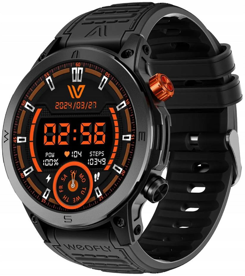 SMARTWATCH WEOFLY CONQUER BLACK AMOLED IP68